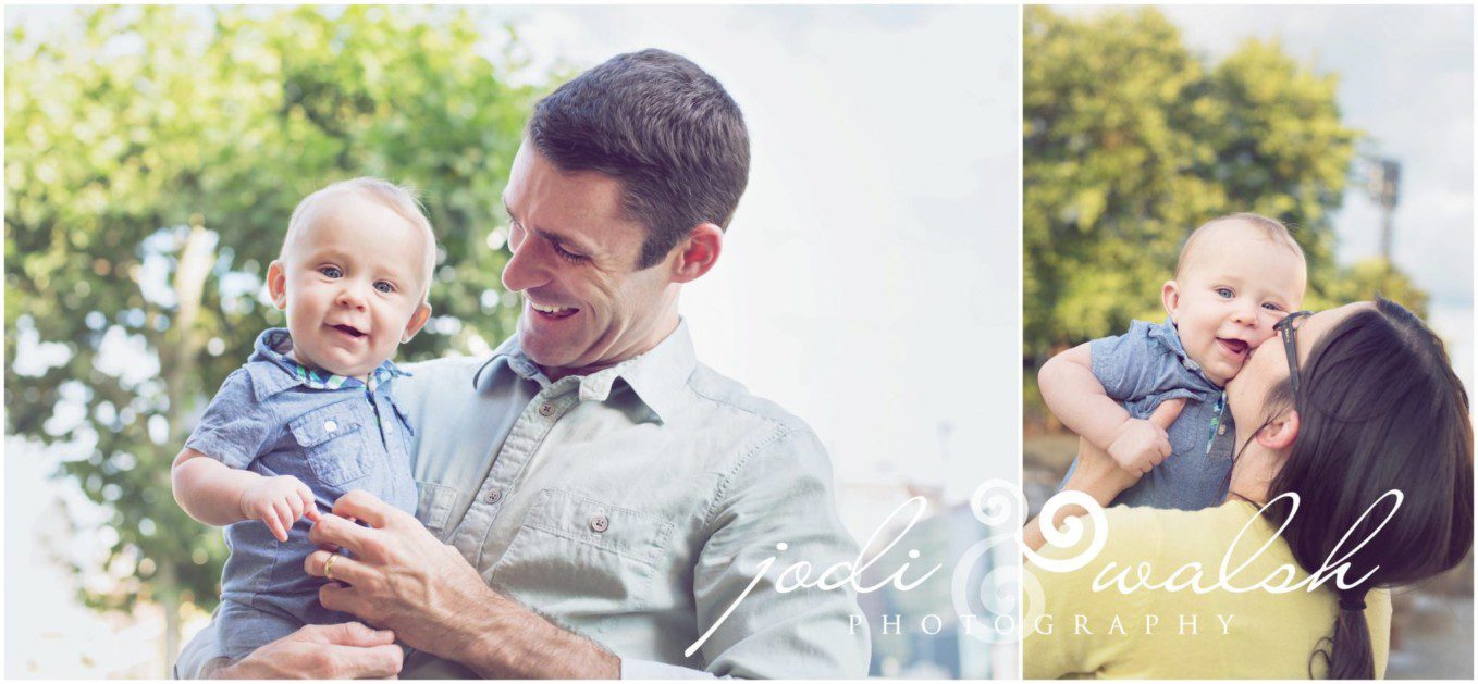 North Shore family photos, Pittsburgh family session with baby
