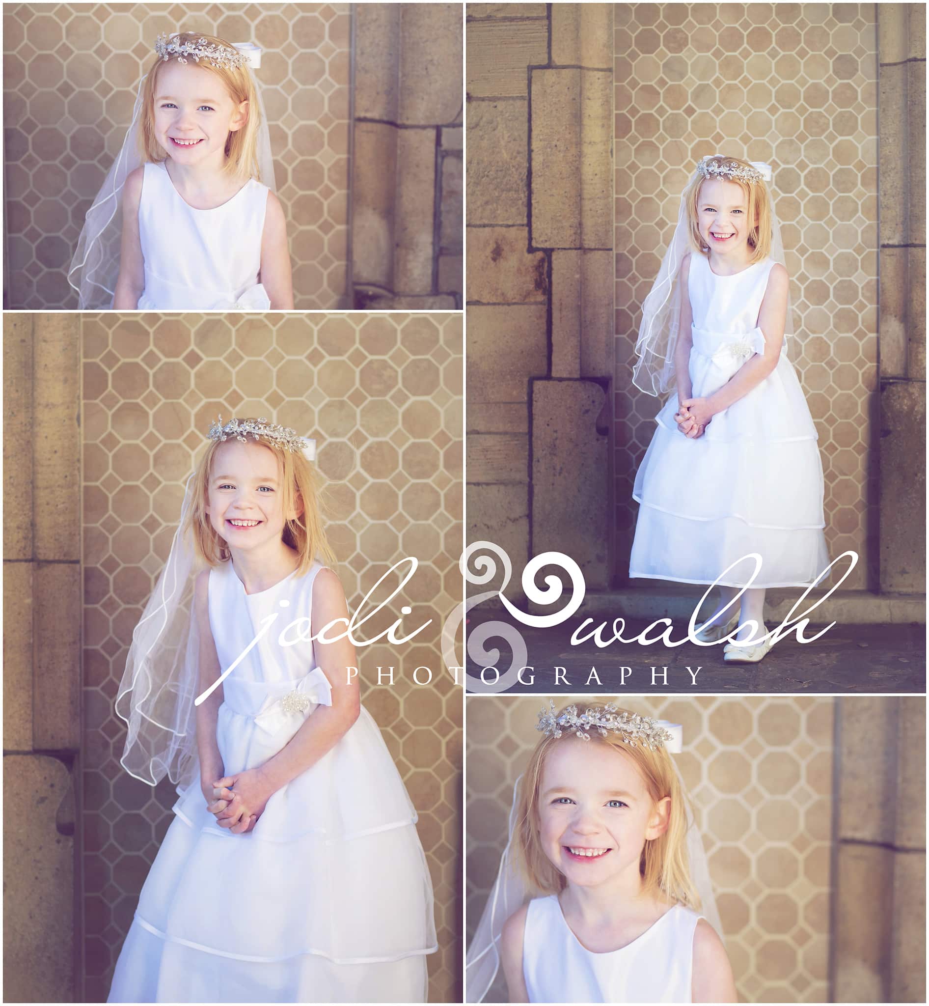 little girl in a white dress at hartwood acres by jodi walsh photography