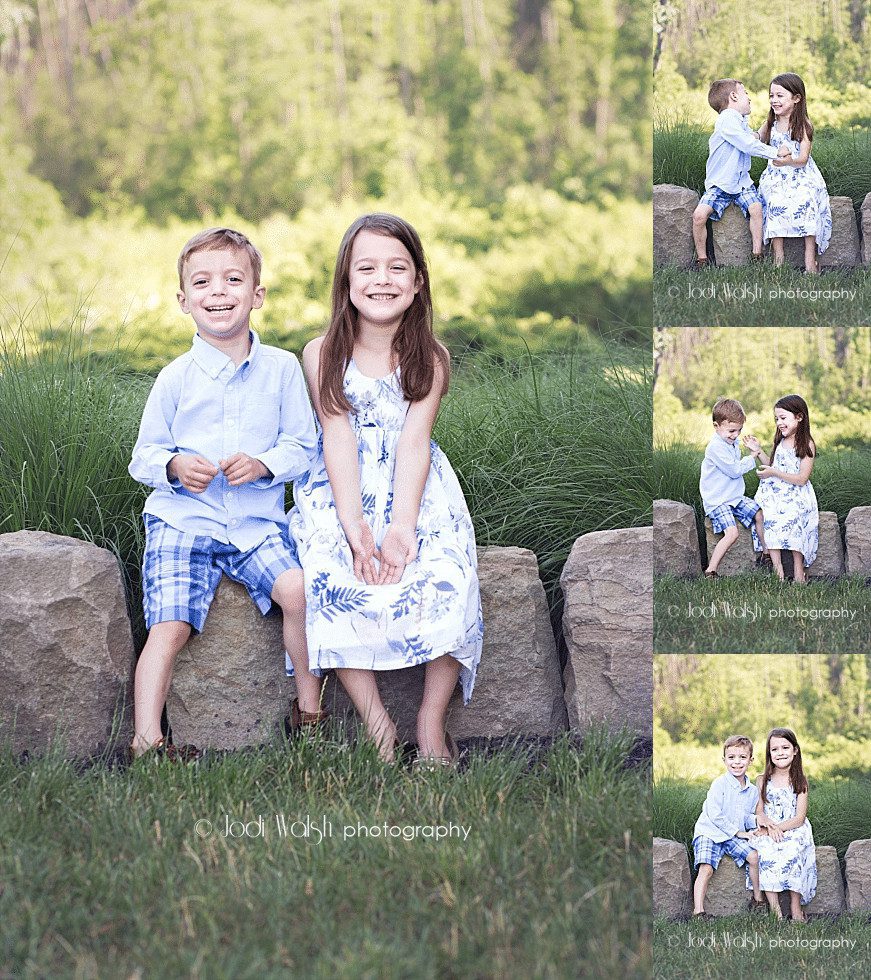 Pittsburgh child photographer, Jodi Walsh Photography, summer sibling session