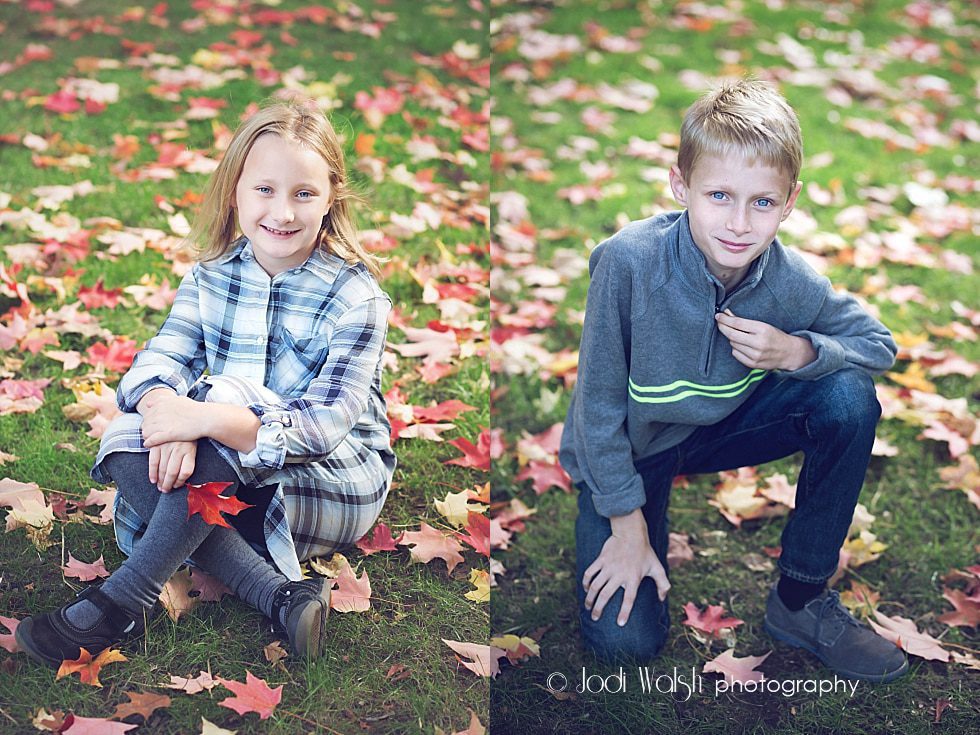 fall family photos, Jodi Walsh Photography, siblings, Oakland
