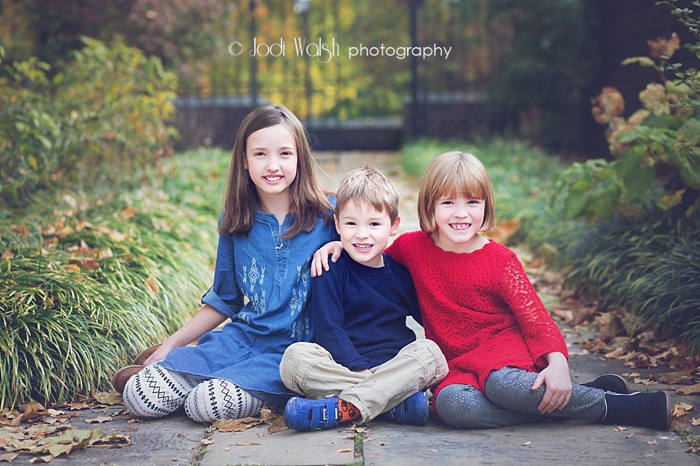 Mellon Park, fall family photos, siblings, Jodi Walsh Photography