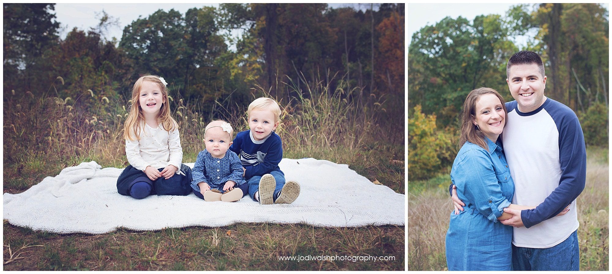 Fall family portrait session in Pittsburgh