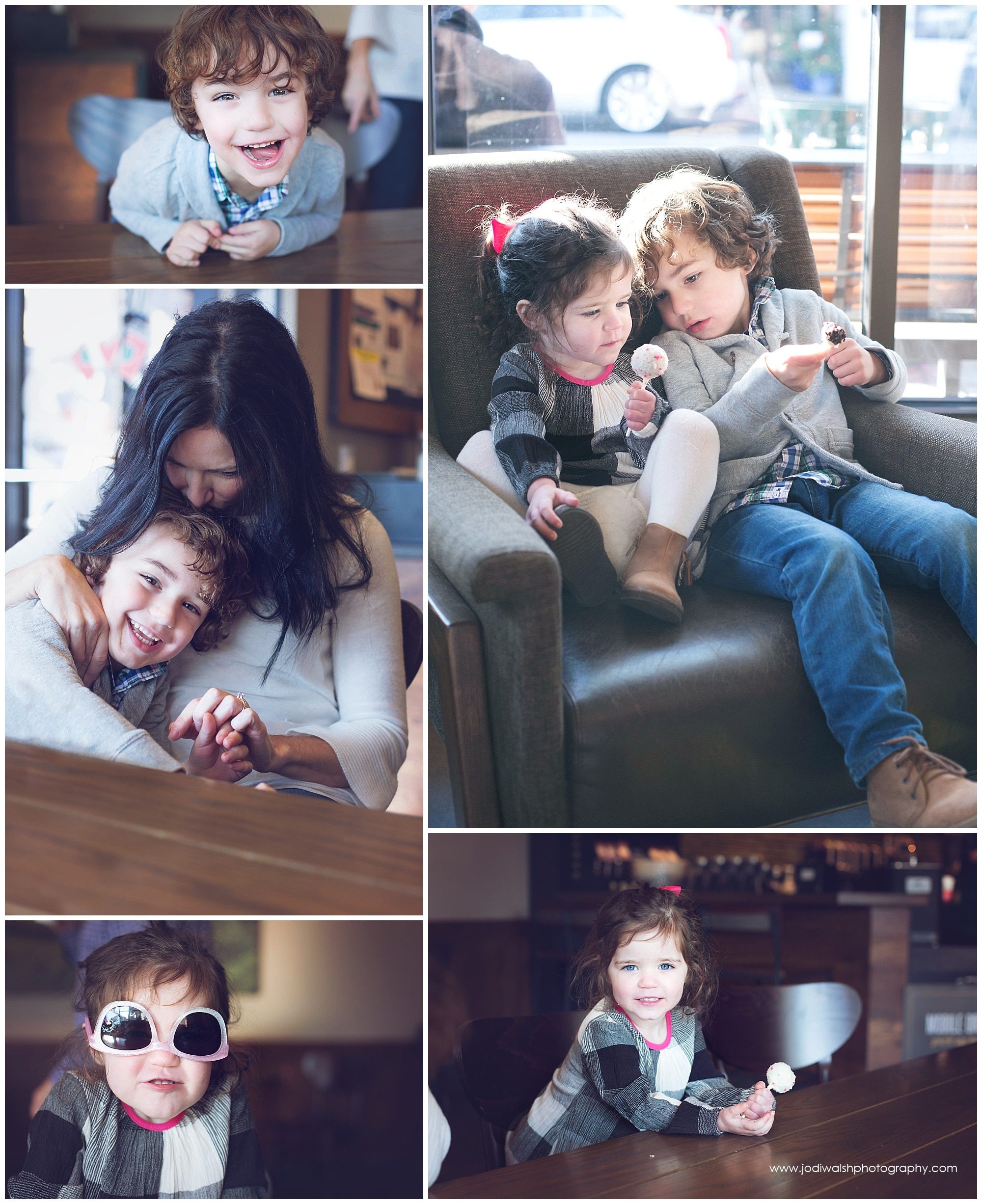 lifestyle photography, family, coffee shop