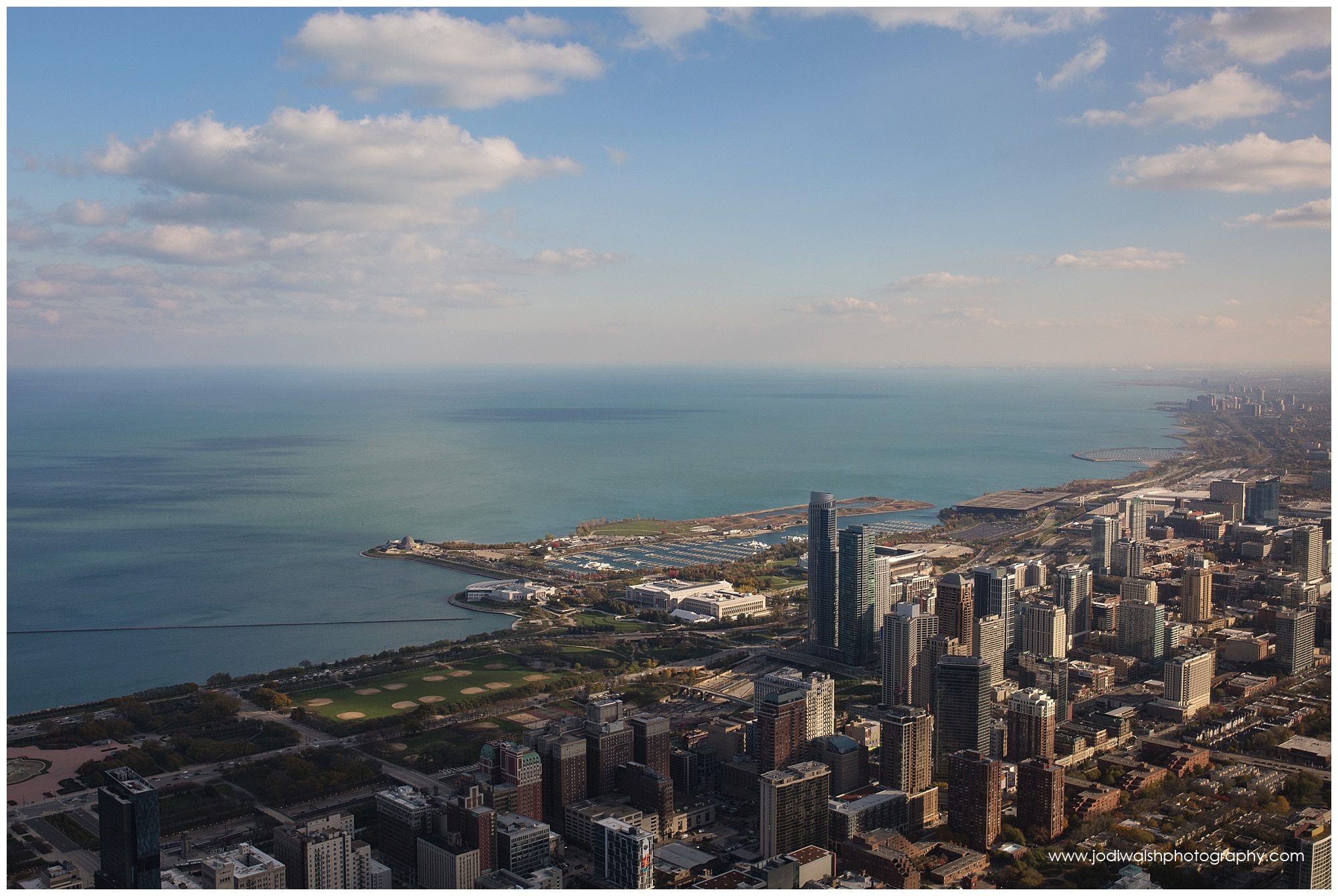 Lake Michigan view from Willis Tower, Chicago