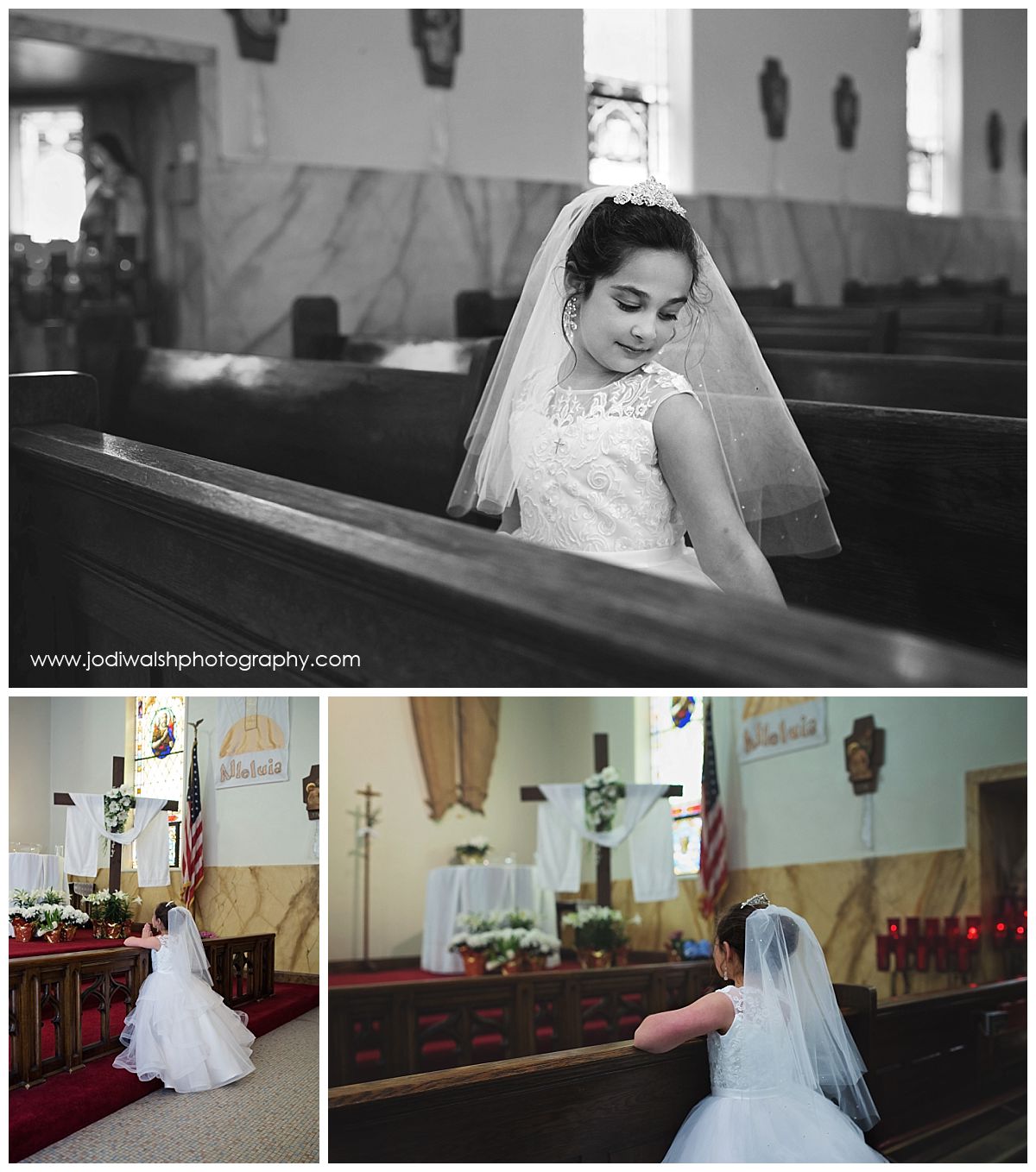 first holy communion portraits in Wexford church