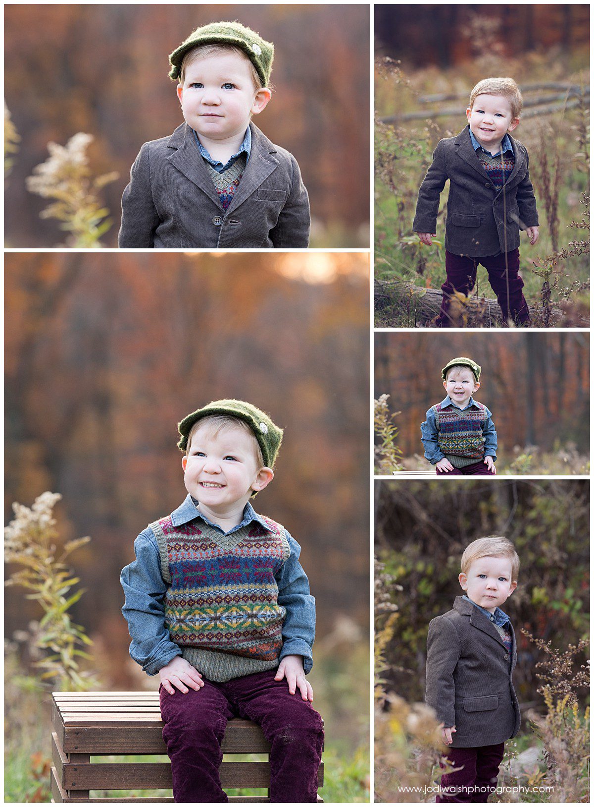 baby boy wearing sweater vest in Pittsburgh park